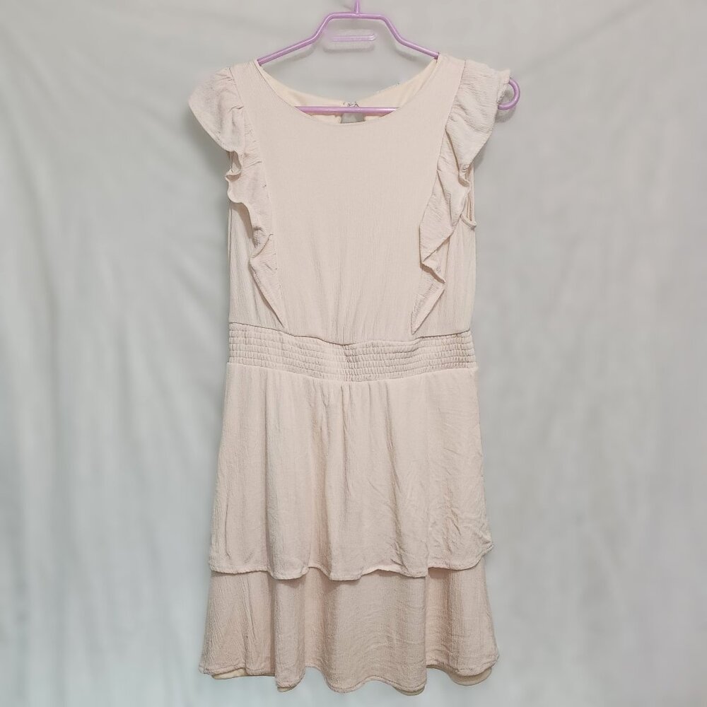 Beige Ruffled Dress for Women